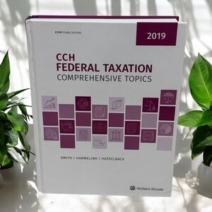 CCH Federal Taxation 2019: Comprehensive Topics Hardcover Book Wolters Kluwer